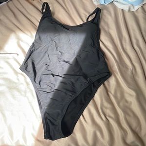 Black one piece swimsuit